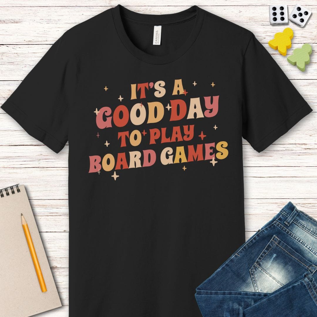 Good Day to Play Board Games T-Shirt Sunburst RPG