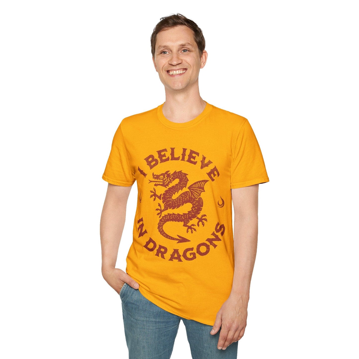 I Believe in Dragons Shirt Sunburst RPG