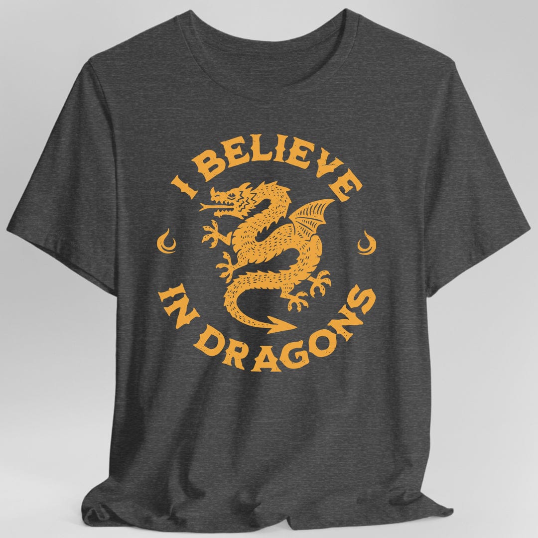 I Believe in Dragons Shirt Sunburst RPG