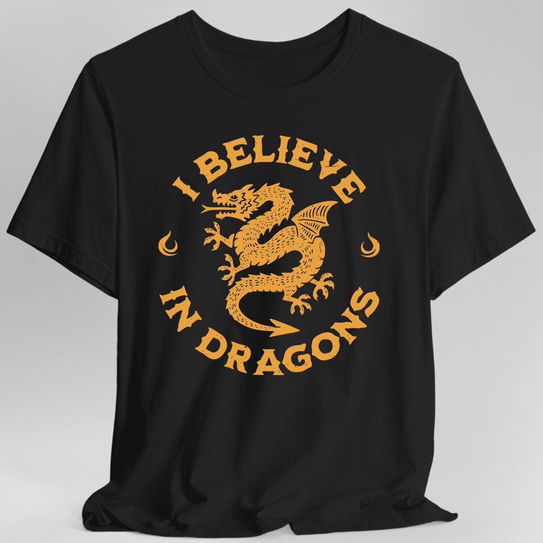 I Believe in Dragons Shirt Sunburst RPG