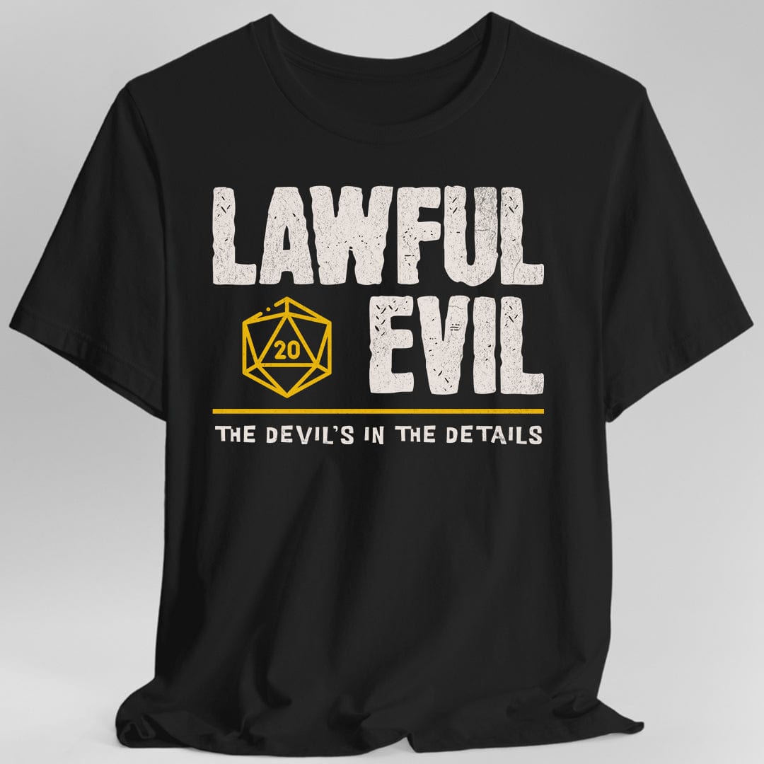Lawful Evil Shirt - DnD Alignment T-shirt Sunburst RPG
