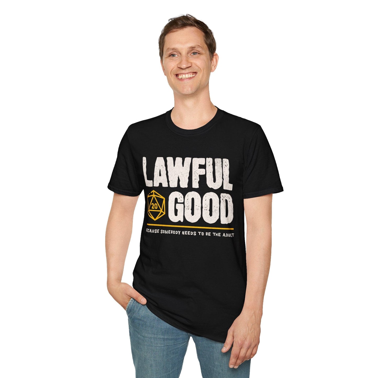 Lawful Good Shirt - DnD Alignment T-shirt Sunburst RPG