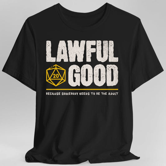 Lawful Good Shirt - DnD Alignment T-shirt Sunburst RPG