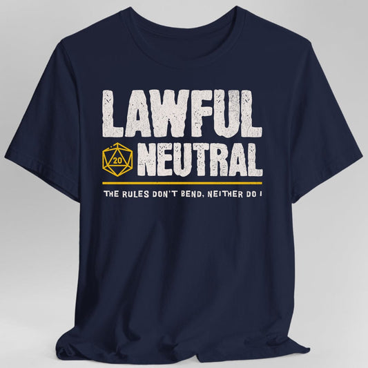 Lawful Neutral Shirt - DnD Alignment T-shirt Sunburst RPG