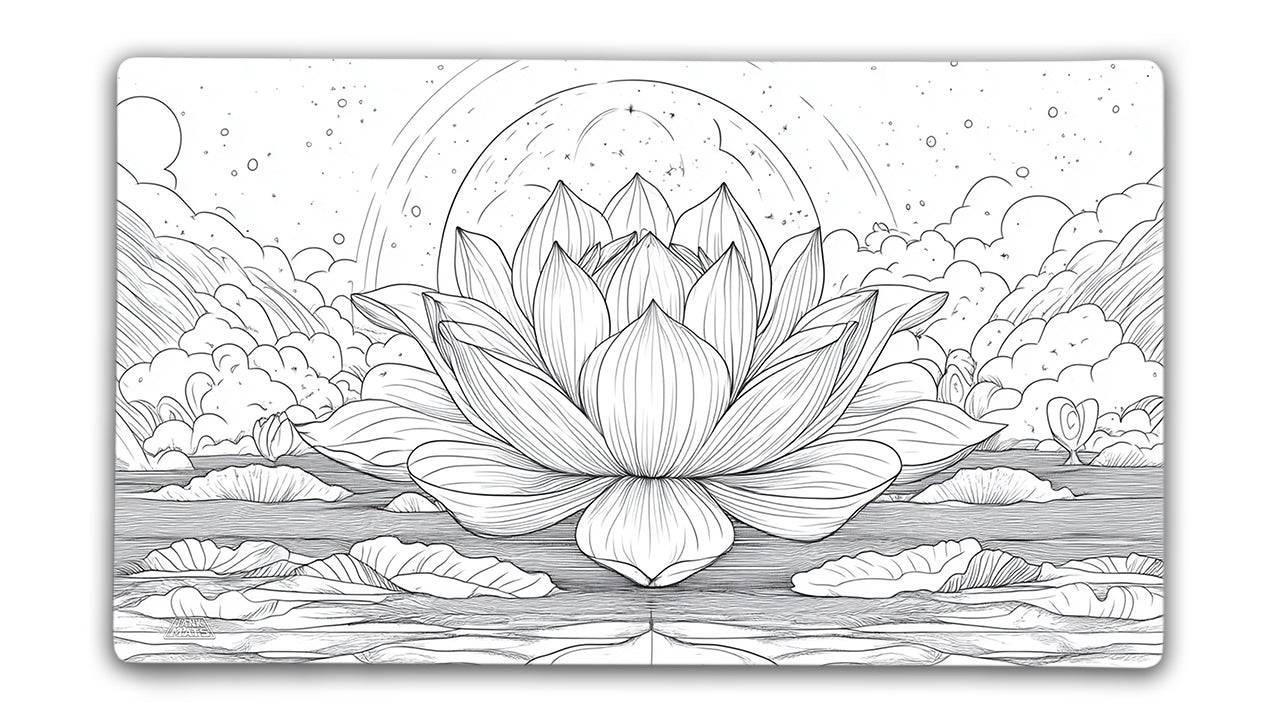 Lotus | Color Your Own Playmat Set Jankmats