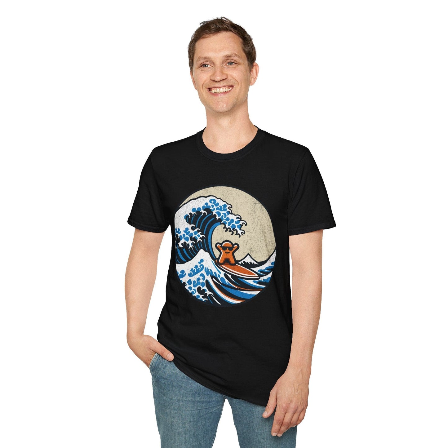 Meeple T-shirt for Board Game Players Sunburst RPG