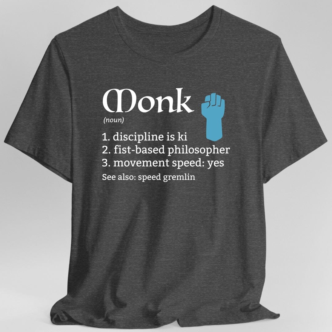 Monk Class Definition D&D T-Shirt Sunburst RPG