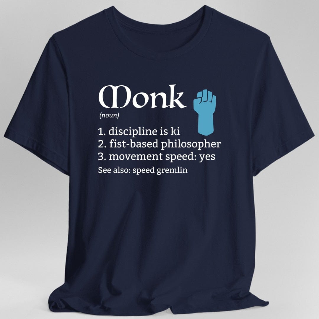 Monk Class Definition D&D T-Shirt Sunburst RPG