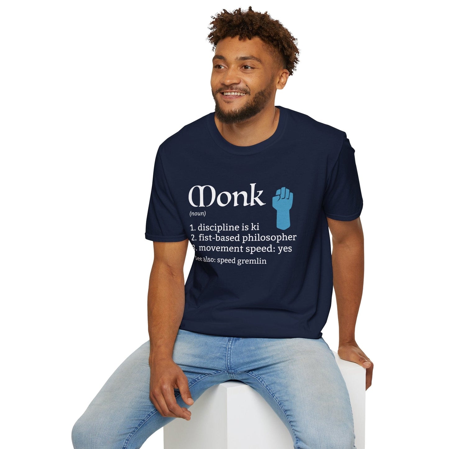 Monk Class Definition D&D T-Shirt Sunburst RPG