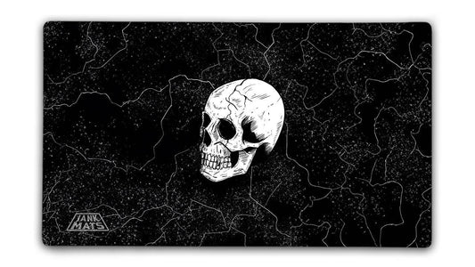 Mono Black Skull Gaming Mat Jankmats