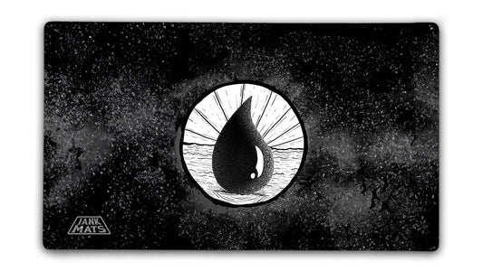 Mono Blue BW Gaming Mat Jankmats