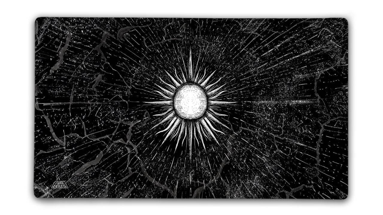 Mono White BW Gaming Mat Jankmats
