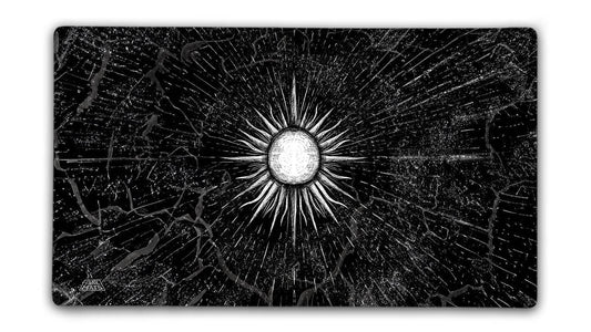 Mono White BW Gaming Mat Jankmats