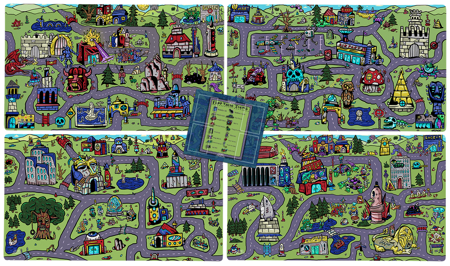 My Town Bundle Set | 4 Playmats and Commander Zone Jankmats