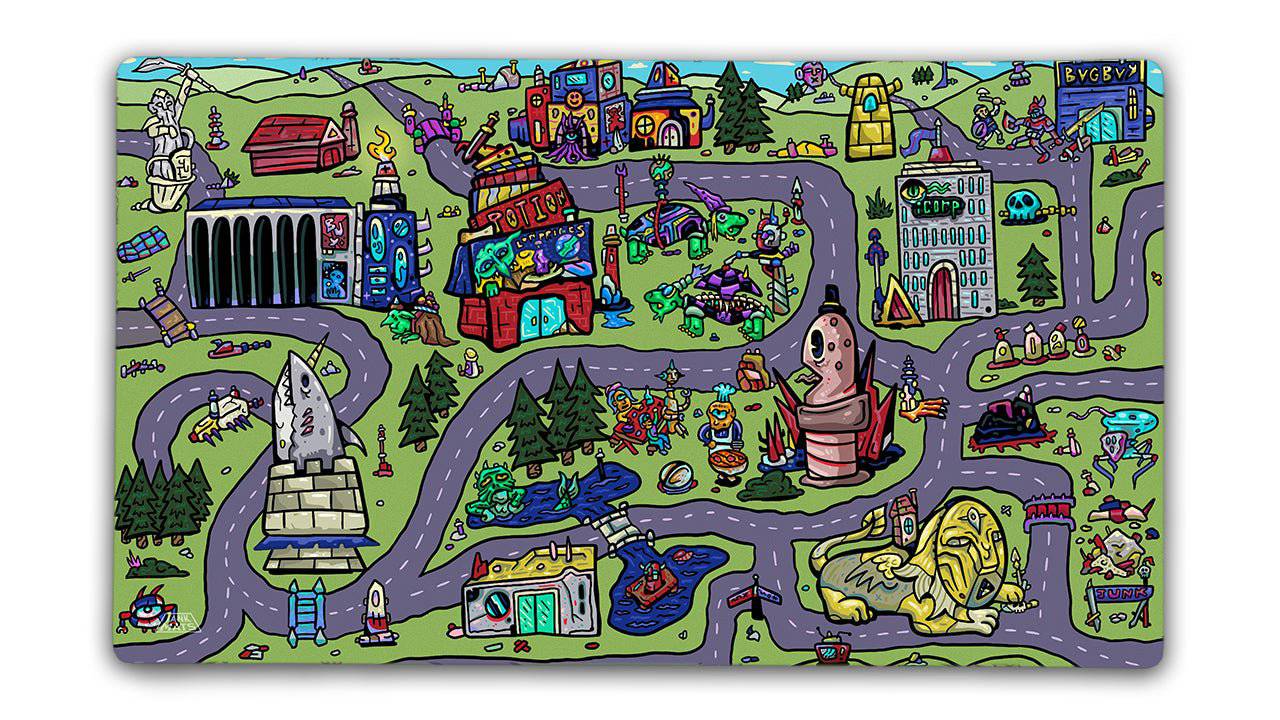 My Town Bundle Set | 4 Playmats and Commander Zone Jankmats