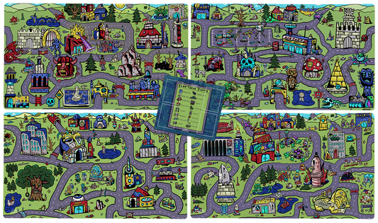 My Town Bundle Set | 4 Playmats and Commander Zone Jankmats