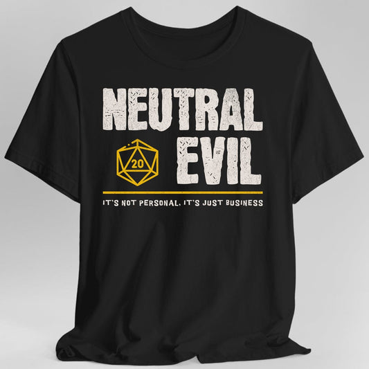 Neutral Evil Shirt - DnD Alignment T-shirt Sunburst RPG