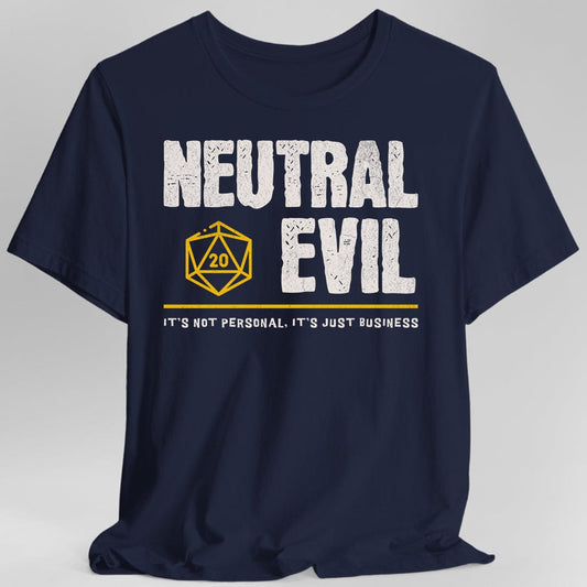Neutral Evil Shirt - DnD Alignment T-shirt Sunburst RPG