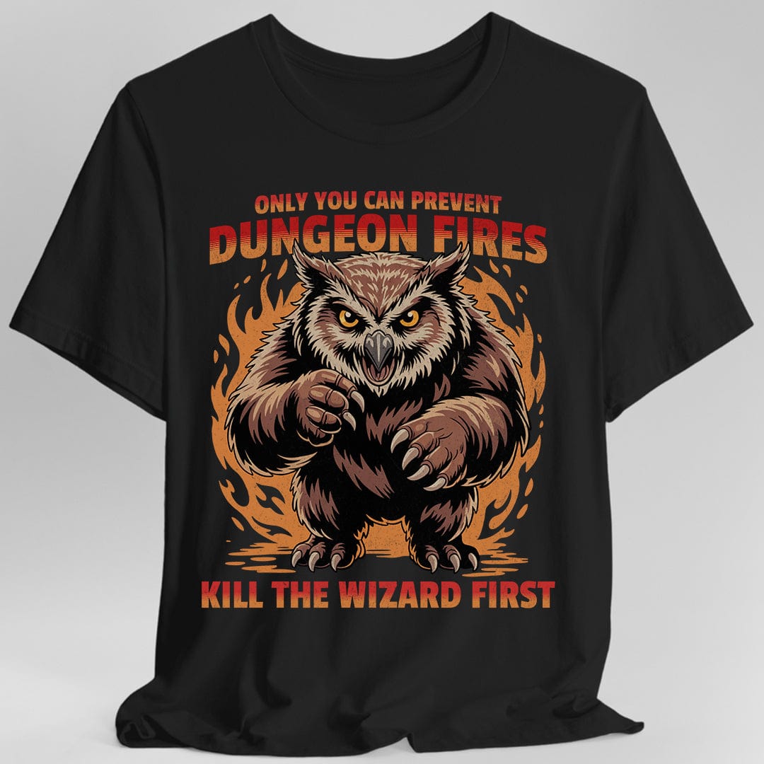 Only You Can Prevent Dungeon Fires Funny D&D T-shirt Sunburst RPG