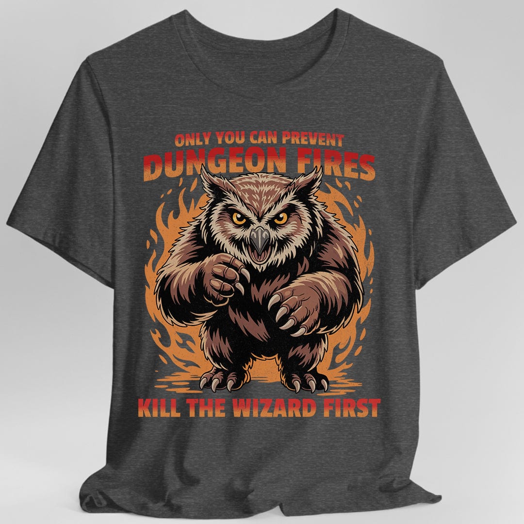 Only You Can Prevent Dungeon Fires Funny D&D T-shirt Sunburst RPG