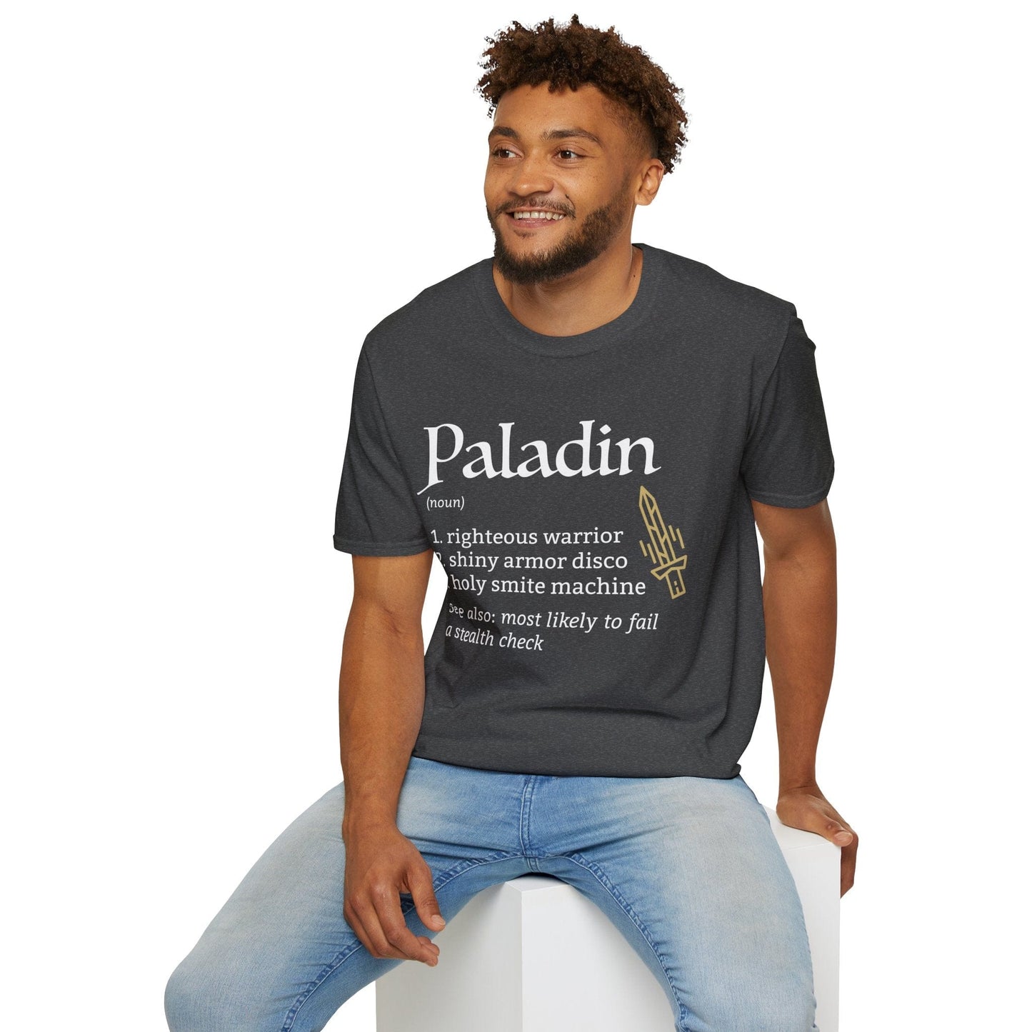 Paladin Class Definition D&D T-Shirt Sunburst RPG