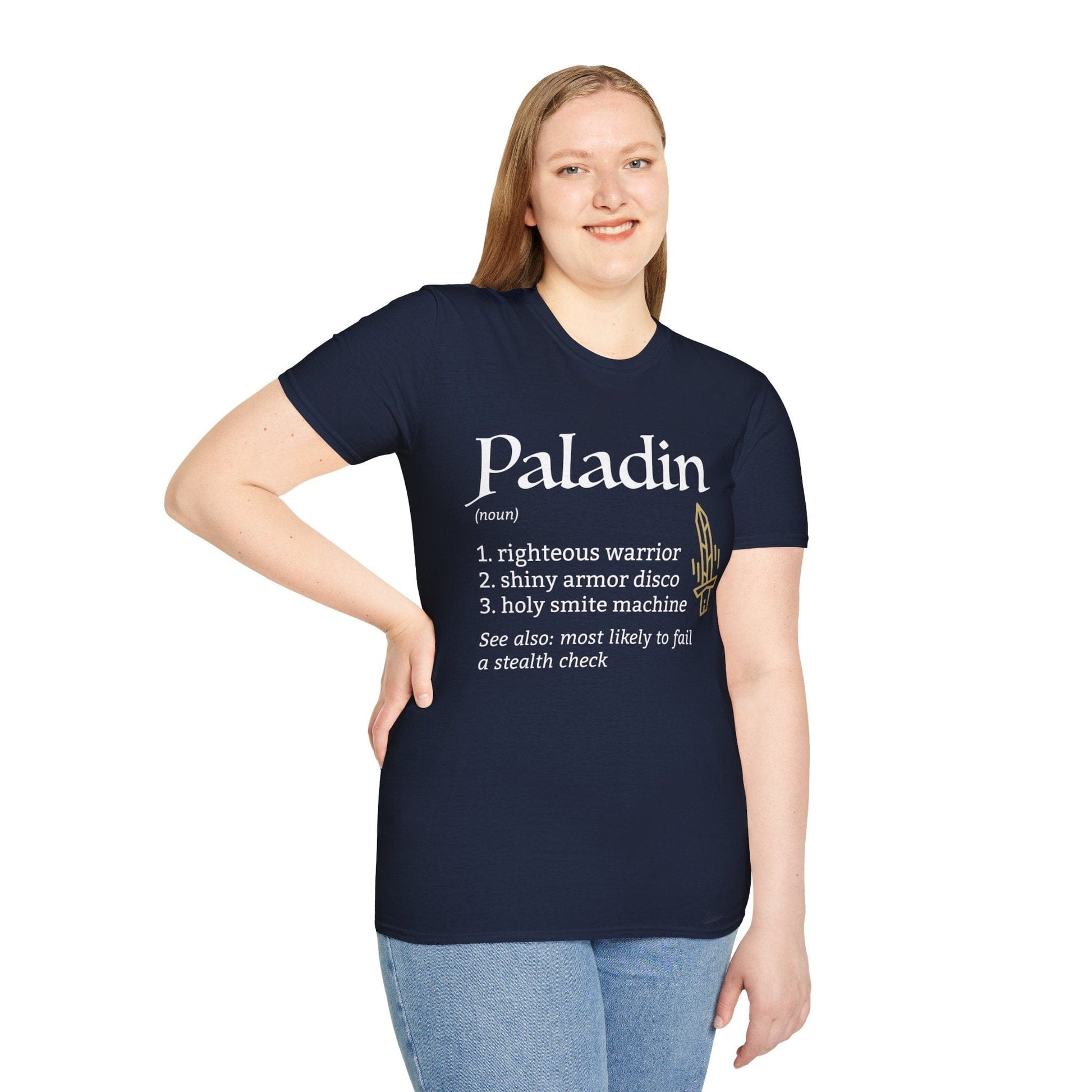 Paladin Class Definition D&D T-Shirt Sunburst RPG