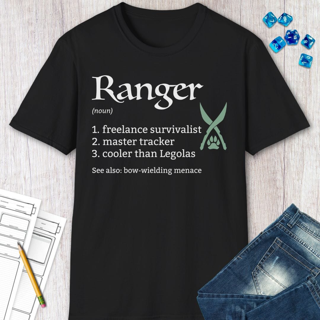 Ranger Class Definition D&D T-Shirt Sunburst RPG