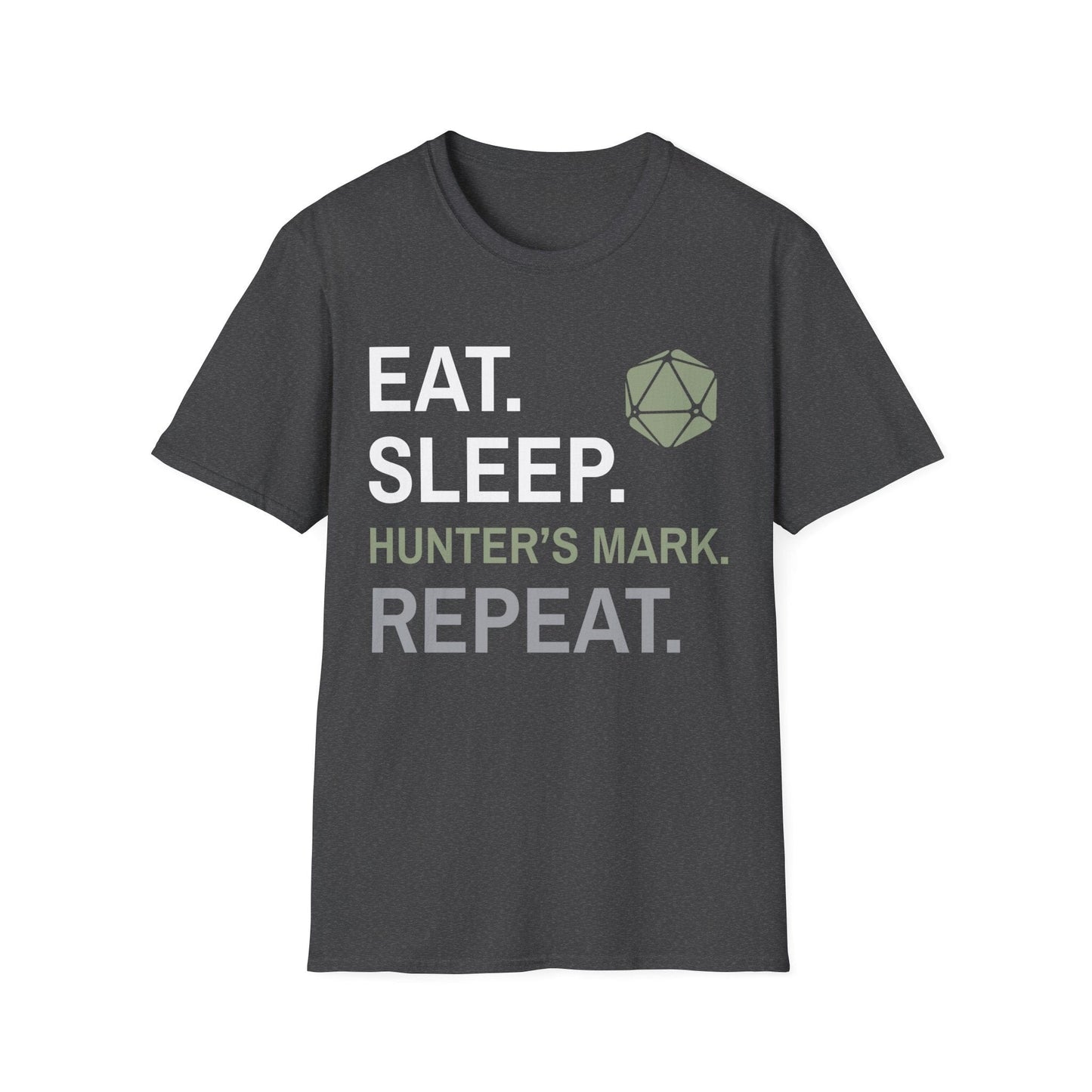 Ranger Class T-Shirt – 'Eat, Sleep, Hunter's Mark, Repeat' Sunburst RPG