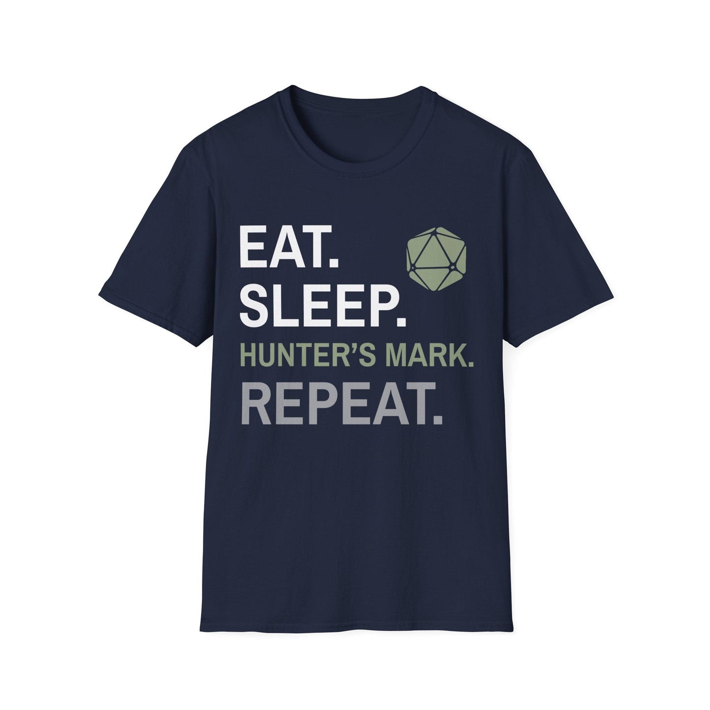 Ranger Class T-Shirt – 'Eat, Sleep, Hunter's Mark, Repeat' Sunburst RPG