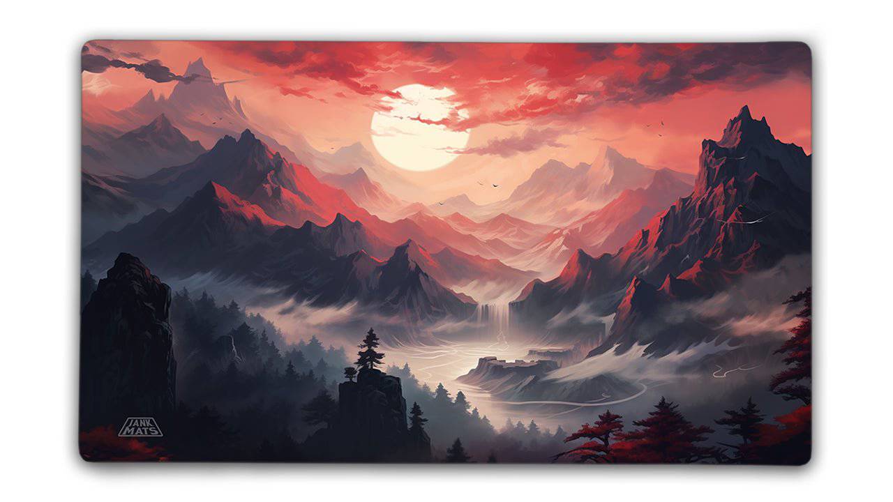 Red Sky at Night TCG Playmat or XL Desktop Jankmats