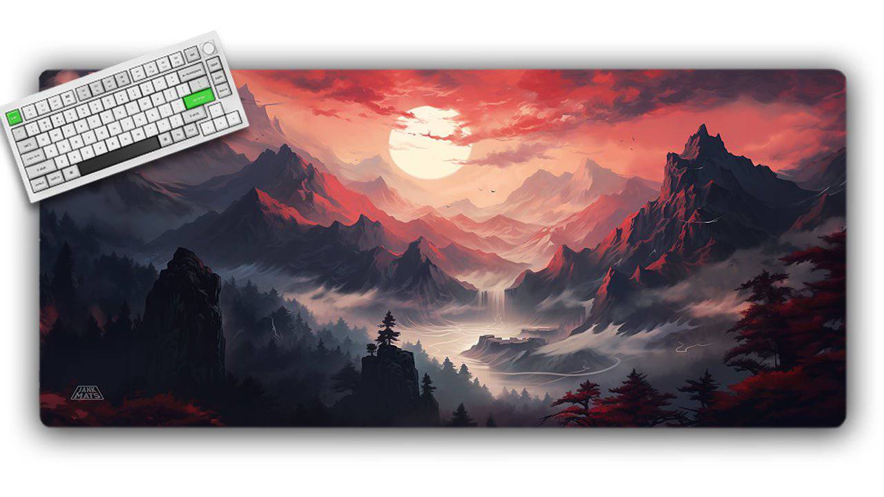 Red Sky at Night TCG Playmat or XL Desktop Jankmats