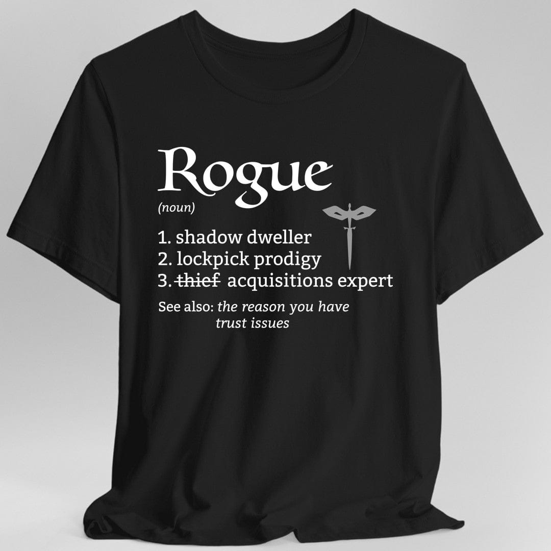 Rogue Class Definition D&D T-Shirt Sunburst RPG