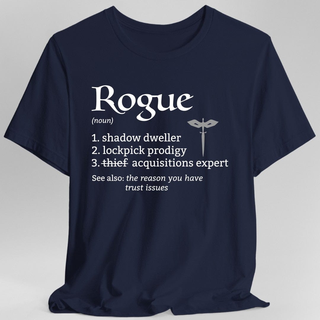 Rogue Class Definition D&D T-Shirt Sunburst RPG