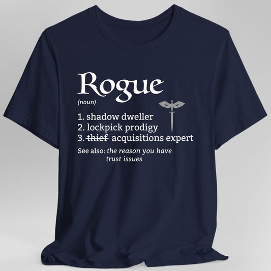 Rogue Class Definition D&D T-Shirt Sunburst RPG