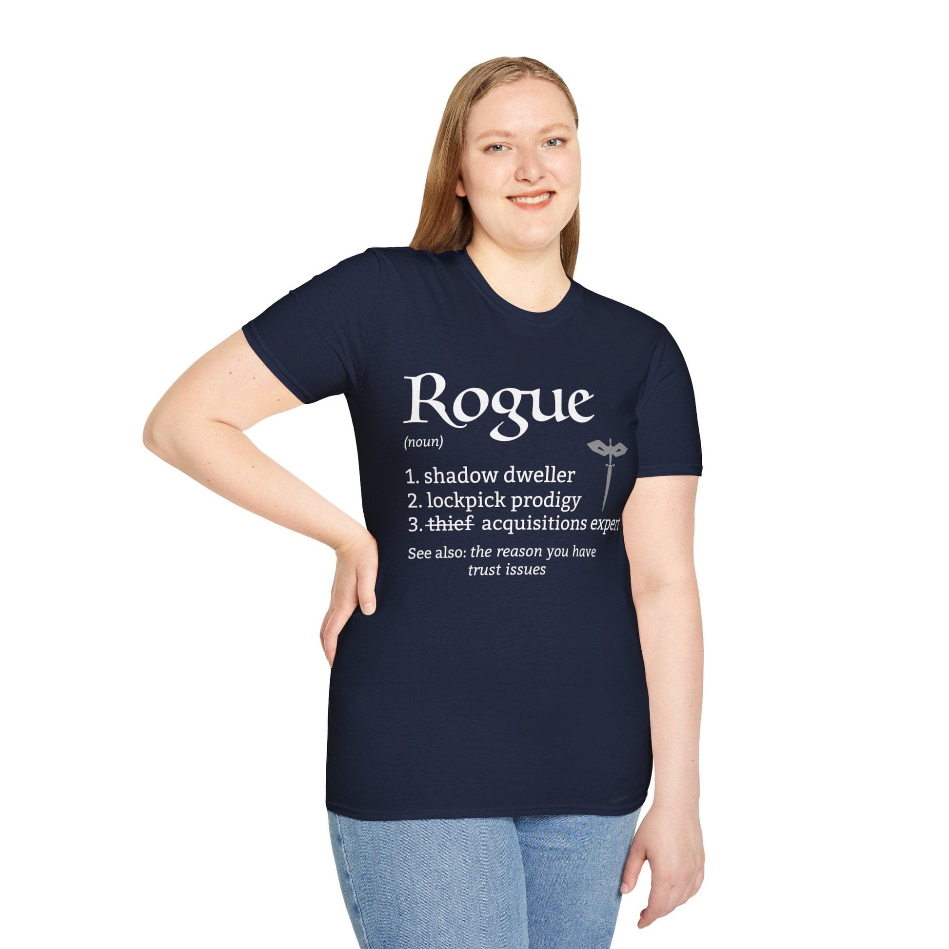 Rogue Class Definition D&D T-Shirt Sunburst RPG