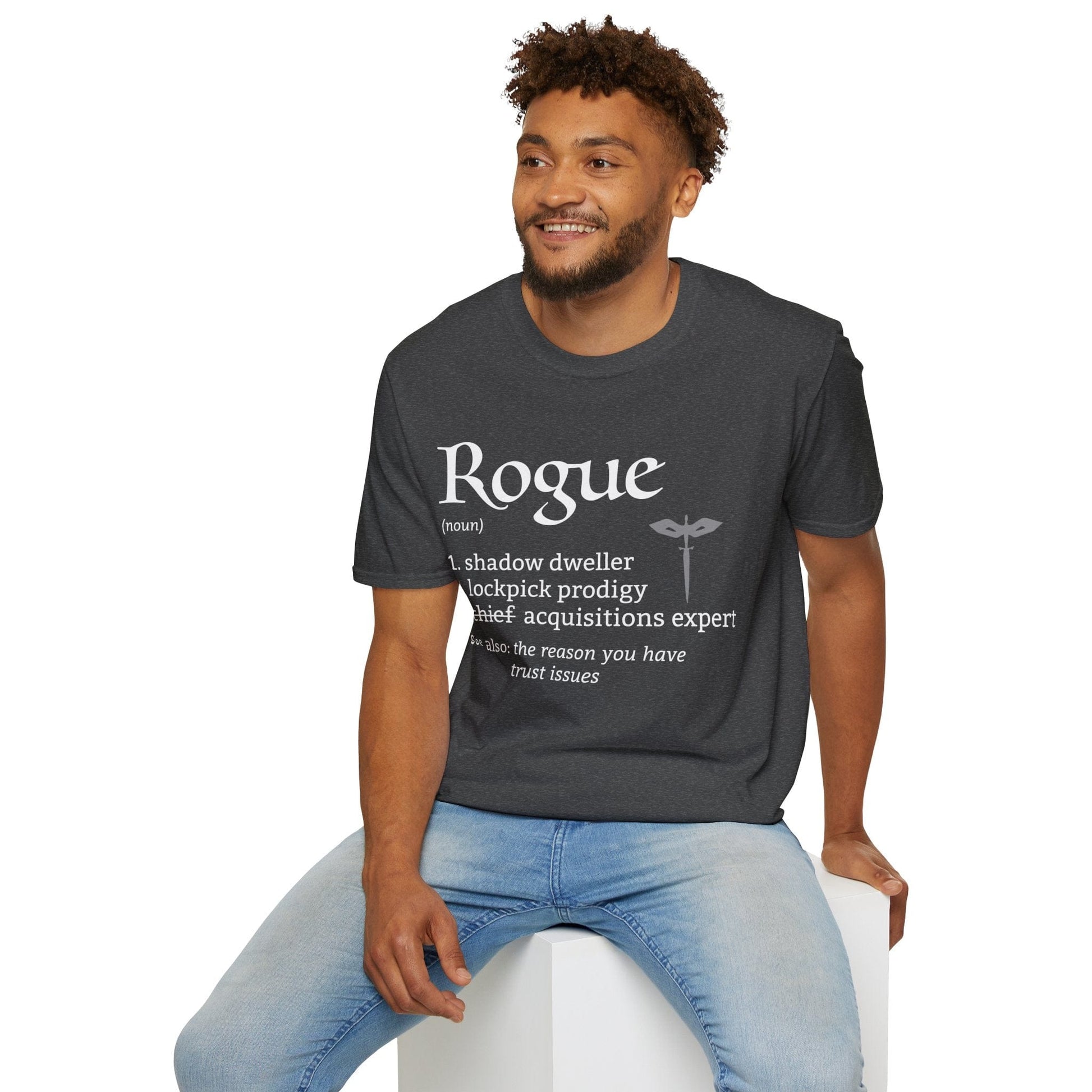 Rogue Class Definition D&D T-Shirt Sunburst RPG