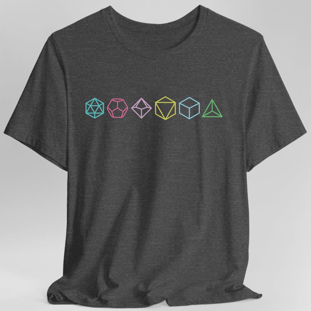 Row of Dice T-Shirt Sunburst RPG