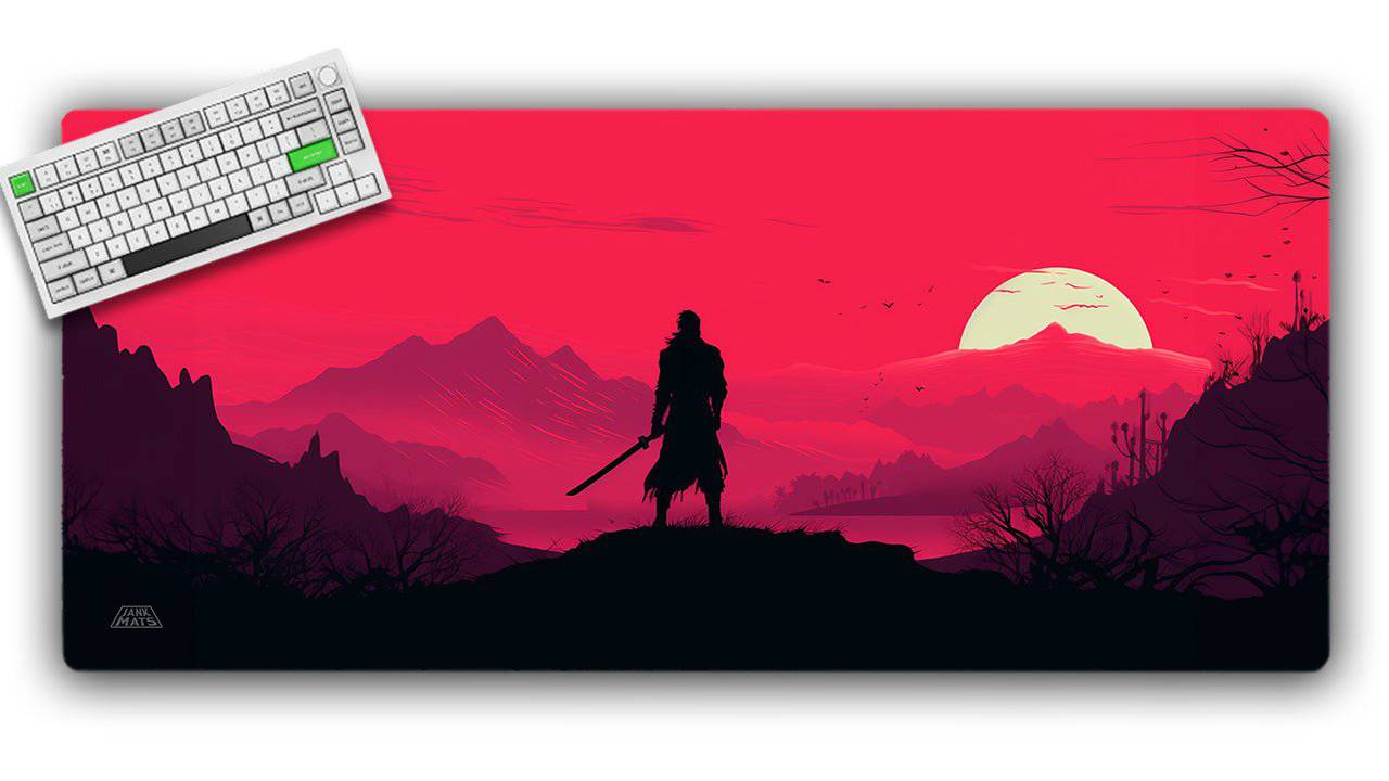 Samurai Sunrise TCG Playmat or XL Desktop Jankmats
