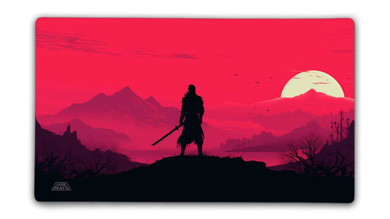Samurai Sunrise TCG Playmat or XL Desktop Jankmats