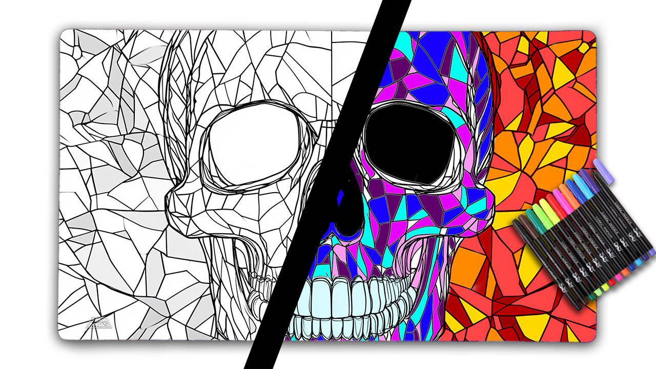 Skull | Color Your Own Playmat Set Jankmats