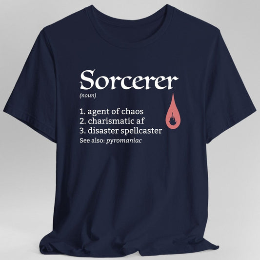 Sorcerer Class Definition D&D T-Shirt Sunburst RPG