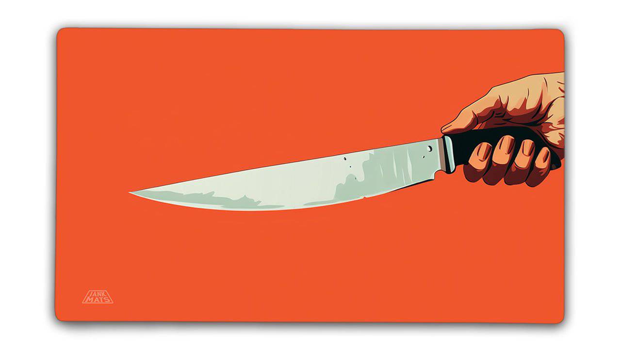 Thats a Knife TCG Playmat or XL Desktop Jankmats