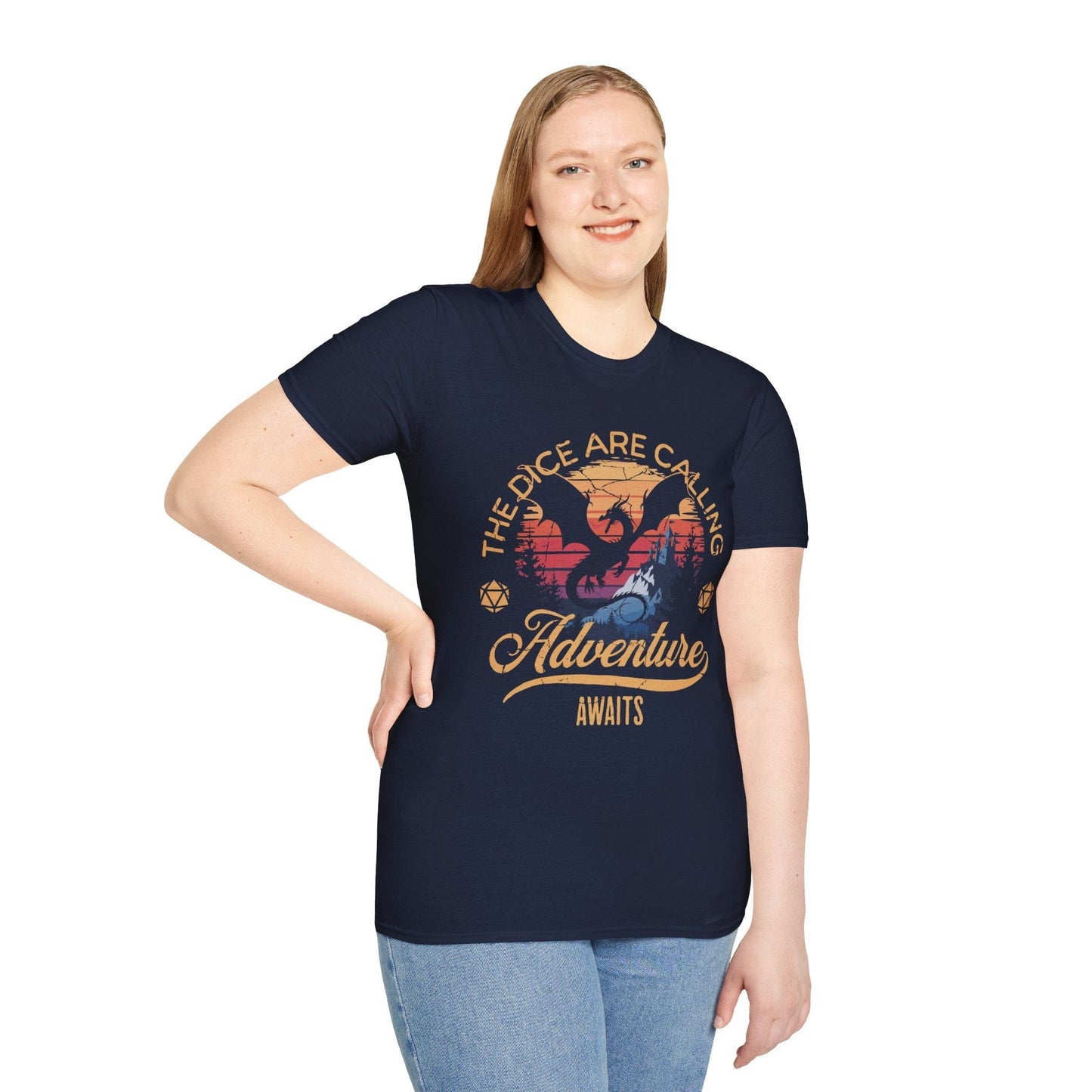 The Dice Are Calling DnD Shirt Sunburst RPG