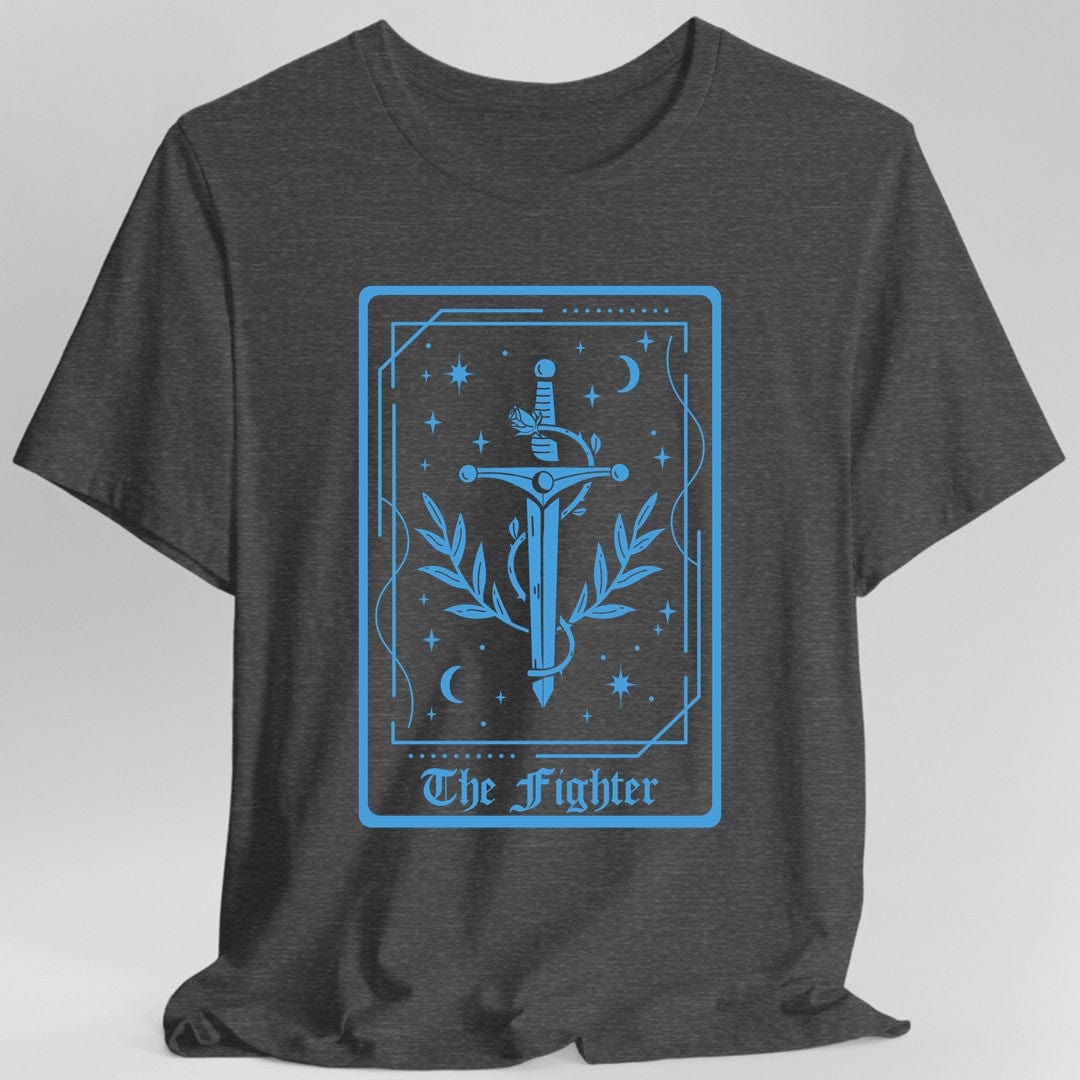 The Fighter Tarot Card T-Shirt Sunburst RPG