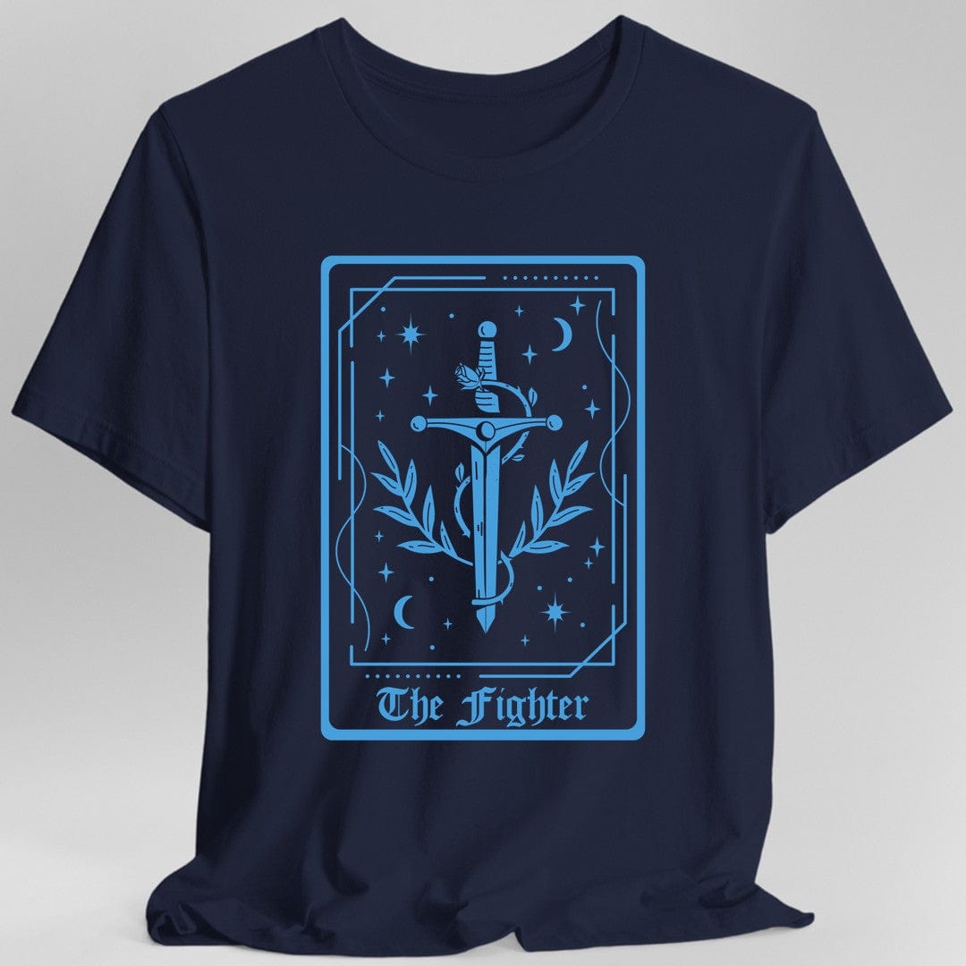 The Fighter Tarot Card T-Shirt Sunburst RPG