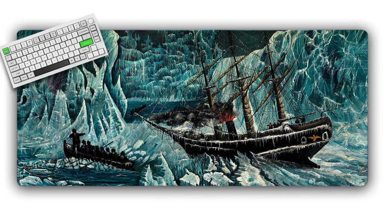 The Glacier TCG Playmat or XL Desktop Jankmats