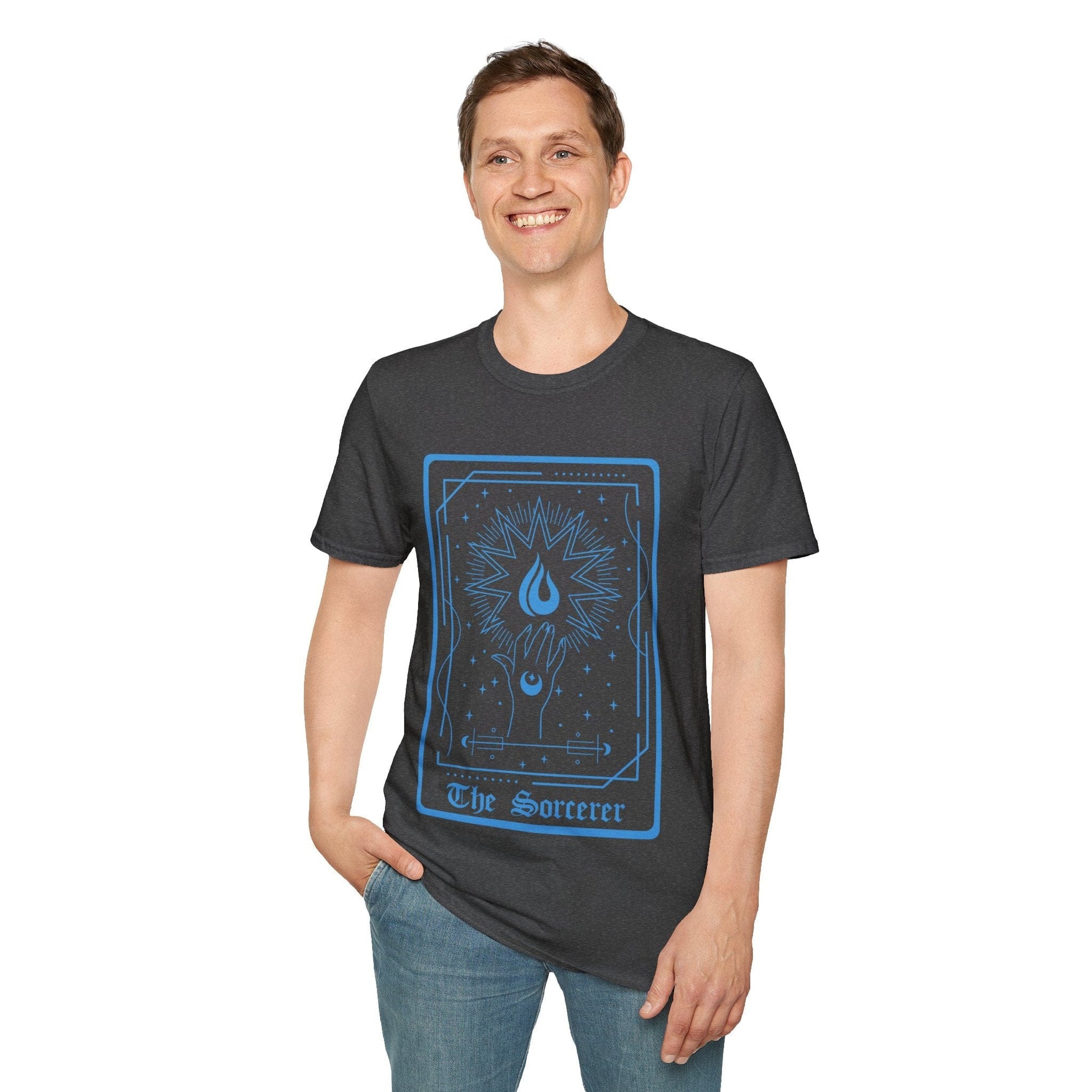 The Sorcerer Tarot Card T-Shirt Sunburst RPG