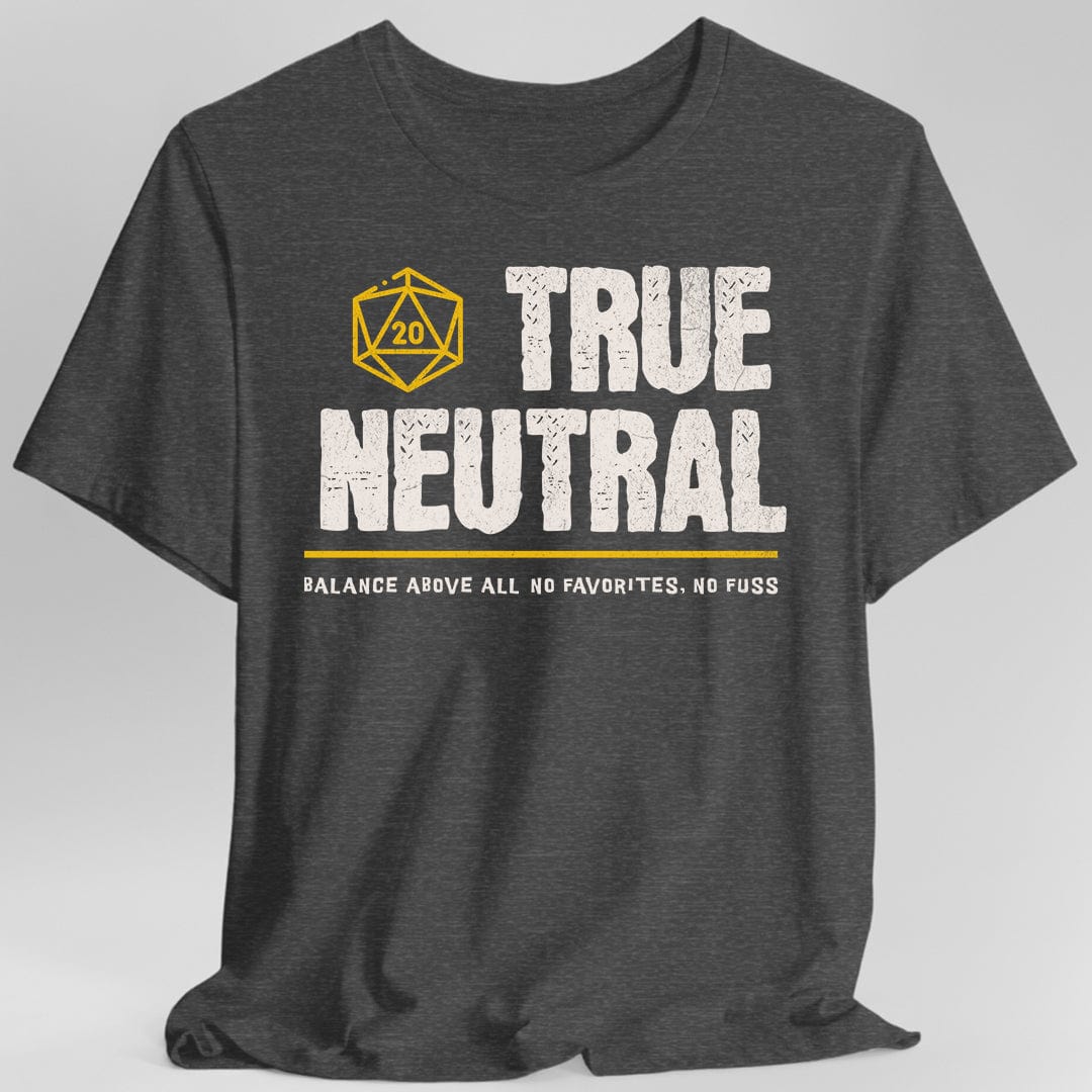 True Neutral Shirt - DnD Alignment T-shirt Sunburst RPG