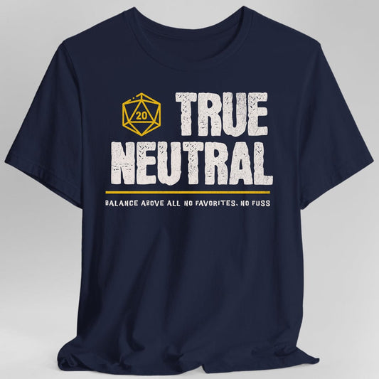 True Neutral Shirt - DnD Alignment T-shirt Sunburst RPG