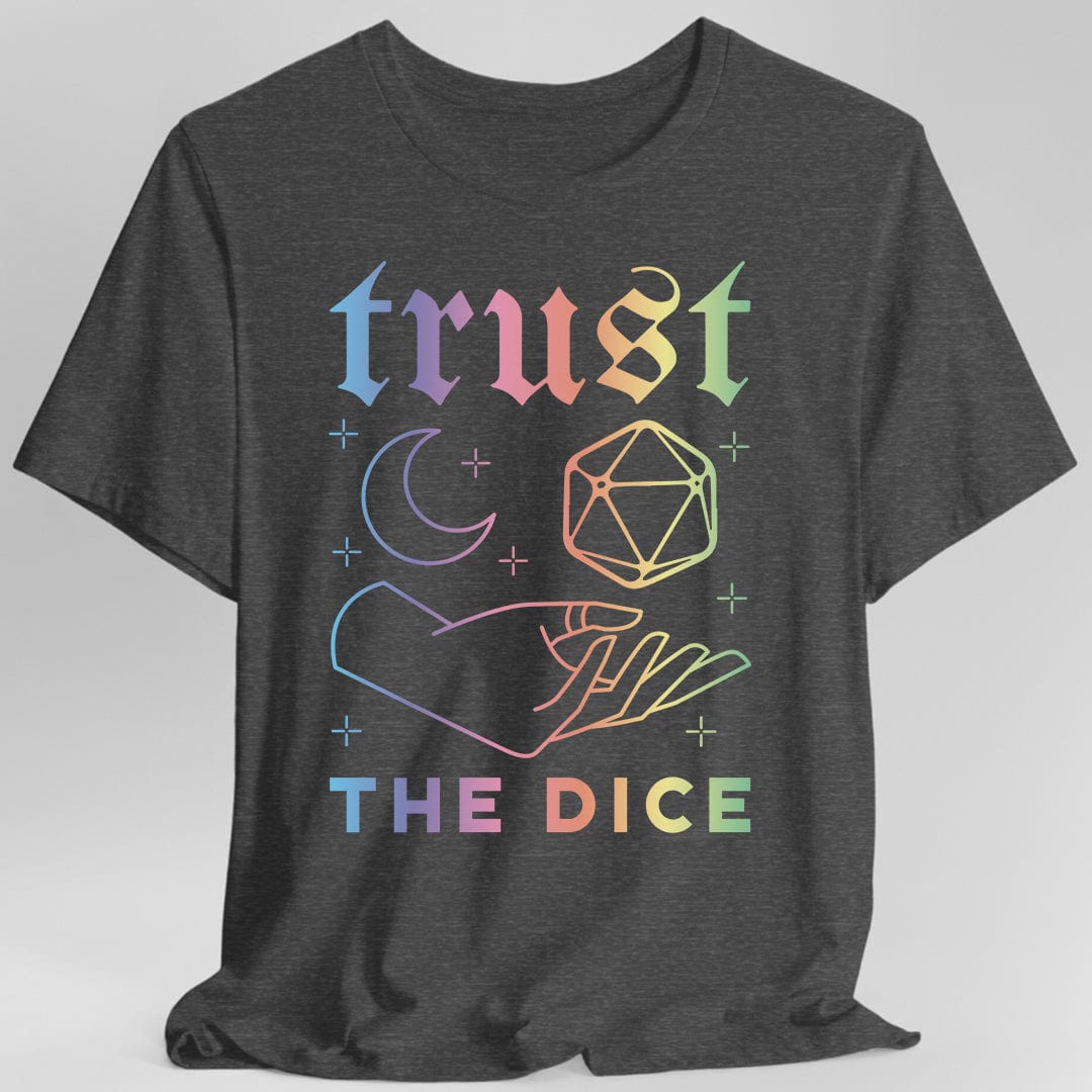 Trust The Dice Celestial D&D T-Shirt Sunburst RPG